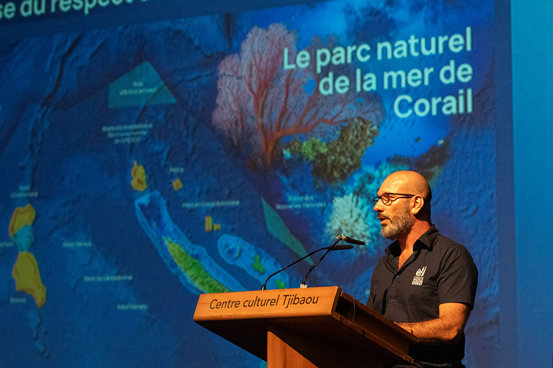 Manuel Ducrocq, chef du service du parc naturel de la mer de Corail et de la pêche a dressé le bilan de dix années de préservation et de gestion.